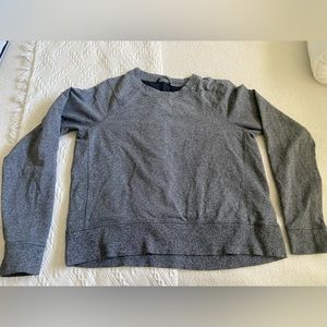 Lululemon Cropped Crewneck Lightweight Pullover Gray 6